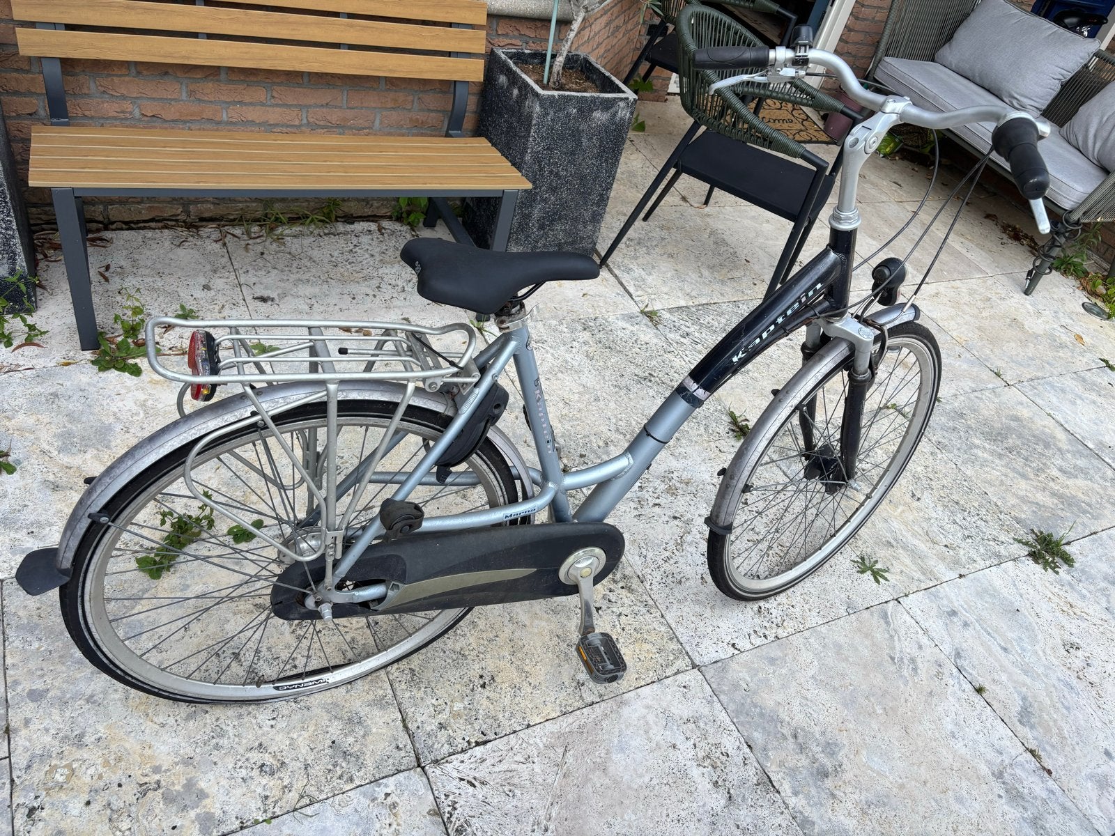 Kaptein Damesfiets - Goede staat, Gebruikt, Velgrem, Versnellingen, 50 tot 53 cm