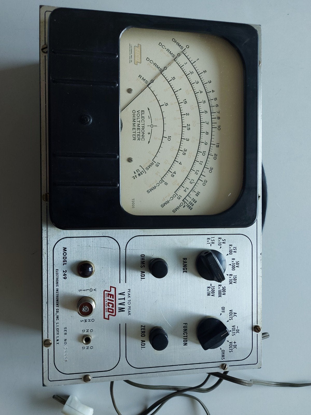 EICO Model 249 VTVM - Vintage Elektronische Voltmeter, Ophalen of Verzenden