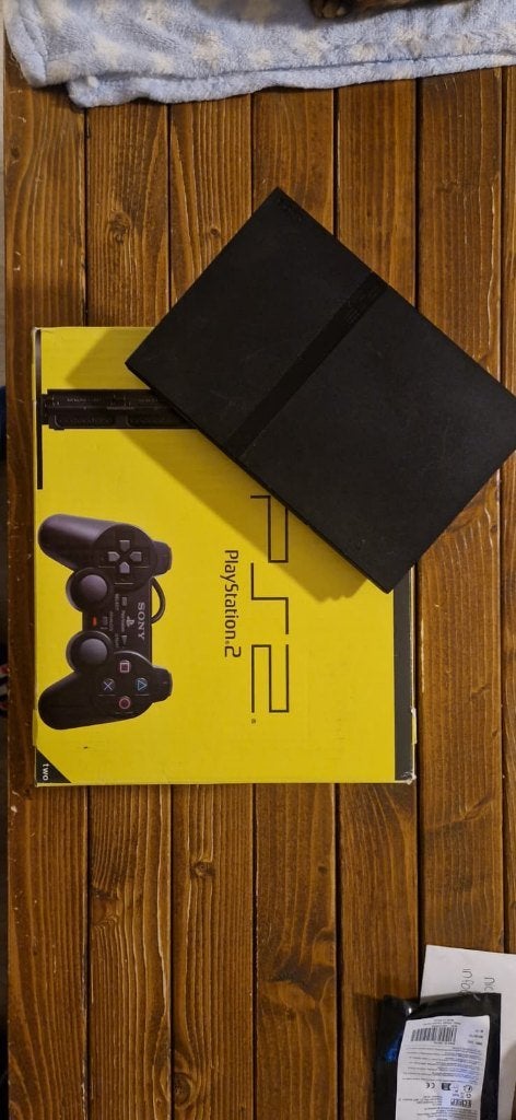 Playstation 2 met doos & 17 games, Ophalen, Gebruikt, Met 2 controllers, Met games