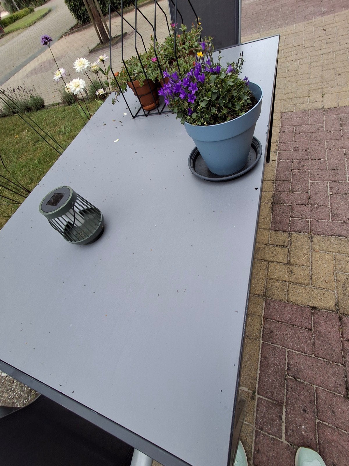 Hartman tuintafel 90x160, Ophalen, Gebruikt, Rechthoekig, Kunststof