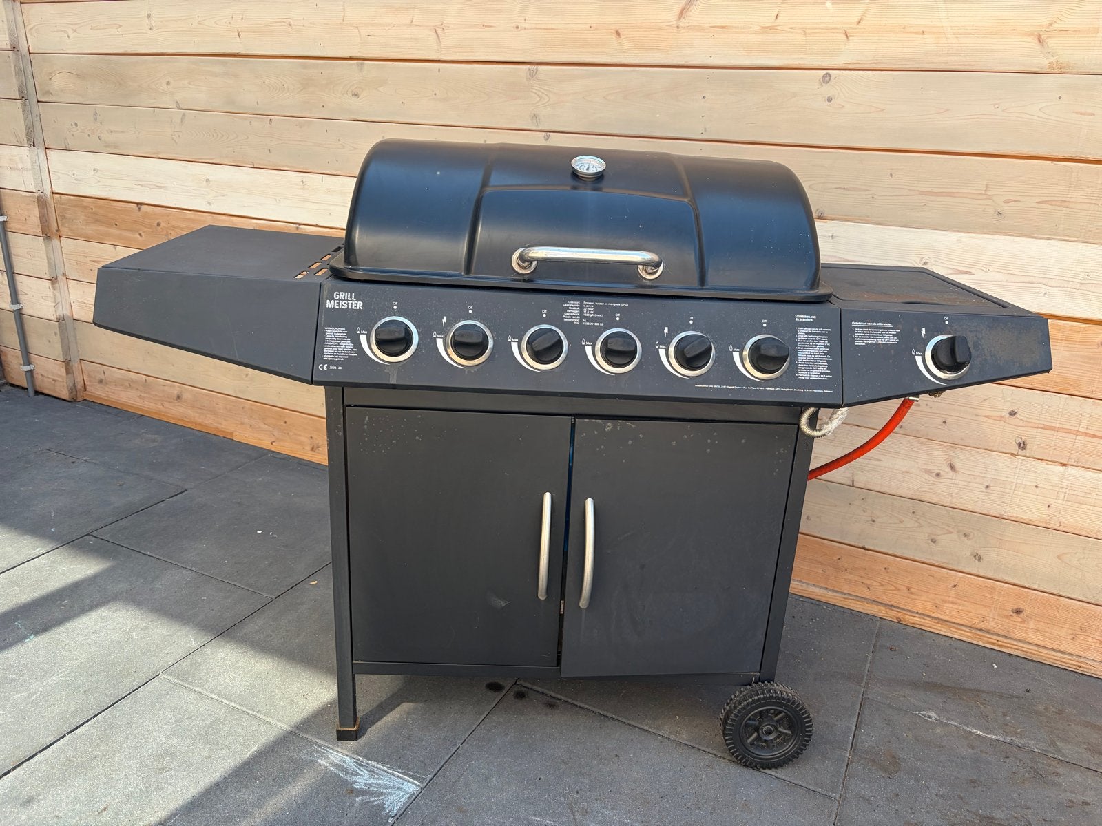 Grillmeister gasbarbecue met zijbrander, Ophalen, Gebruikt