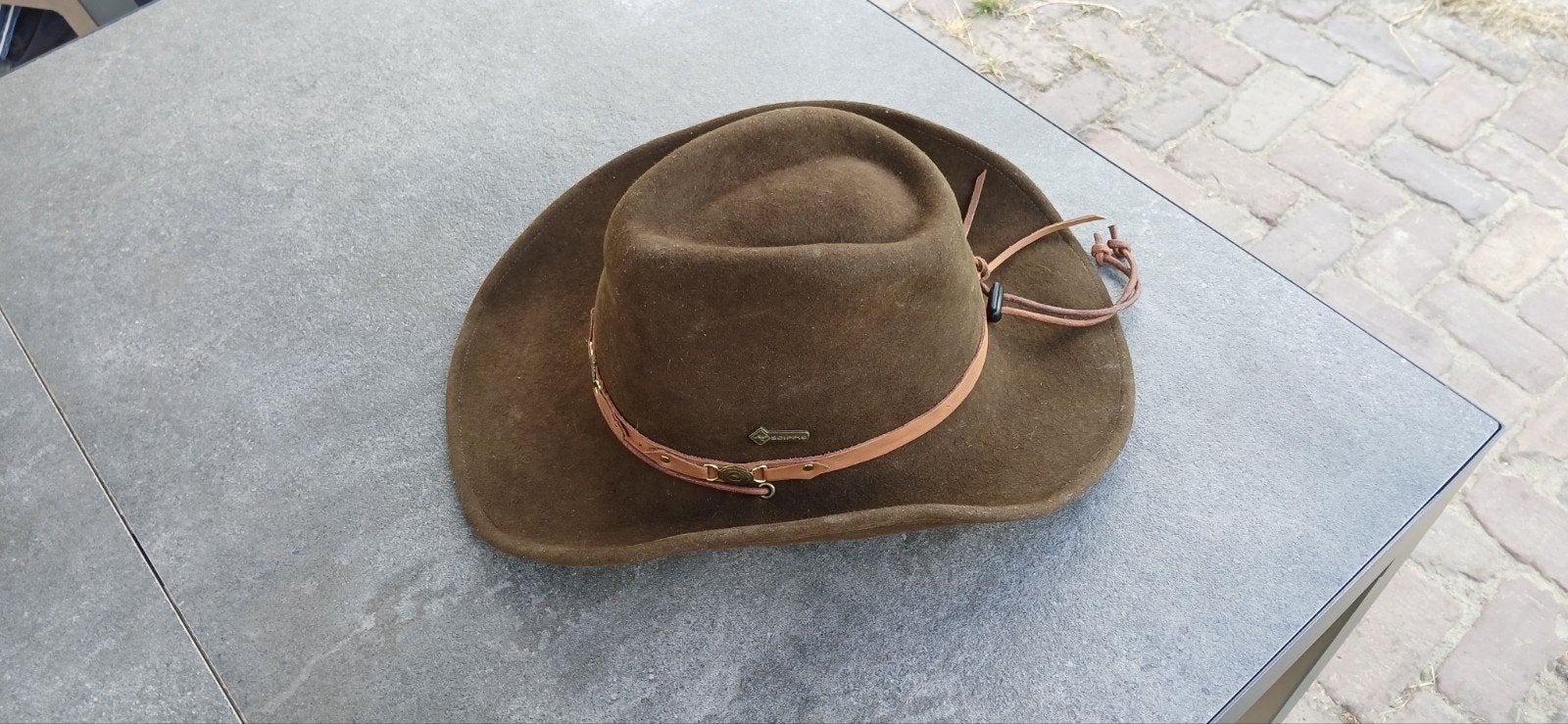 Hat-Line hoed. Western rijd hoed, paardrij westerncap, Ophalen of Verzenden, Zo goed als nieuw, Rijhelm/cap, Bruin