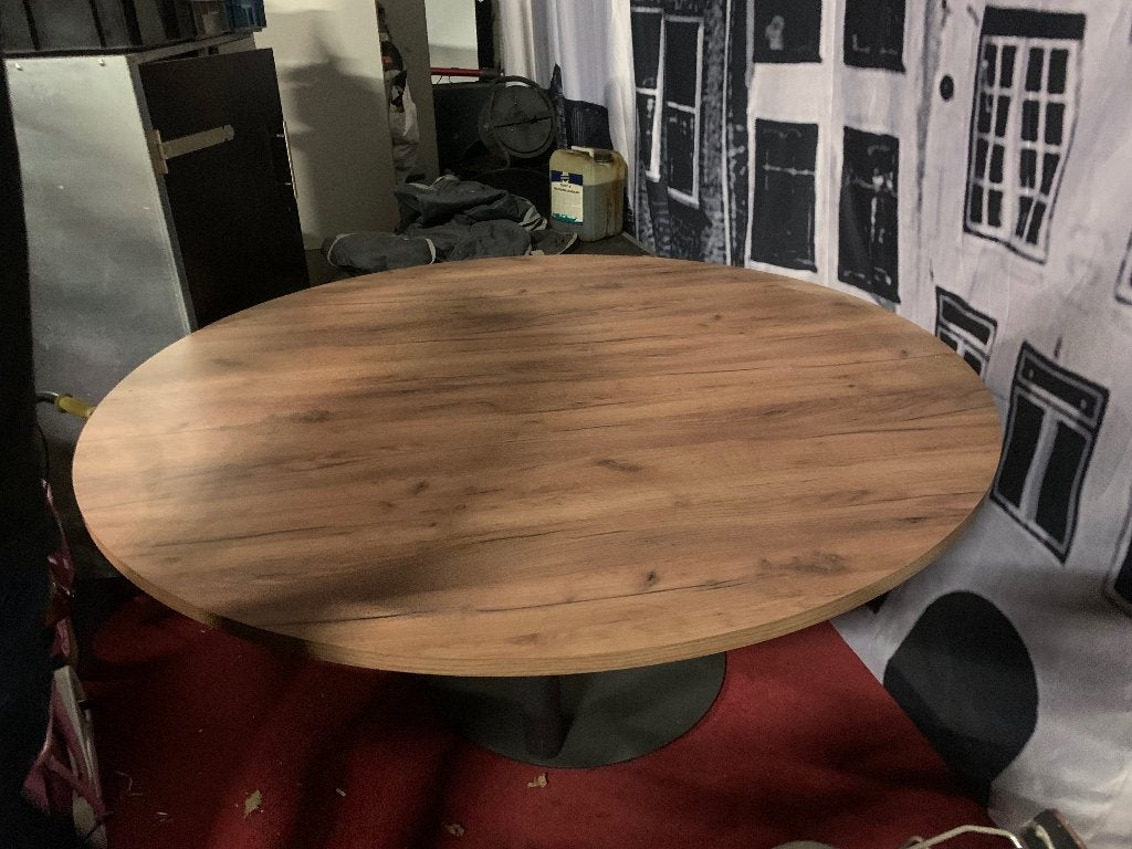 Tafel, ronde tafel, eettafel, Ophalen, Gebruikt, 150 tot 200 cm, Rond