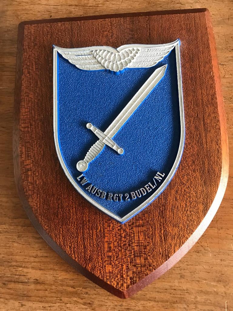 Vintage Wagenschild, Ophalen of Verzenden, Luchtmacht, Nederland, Overige typen
