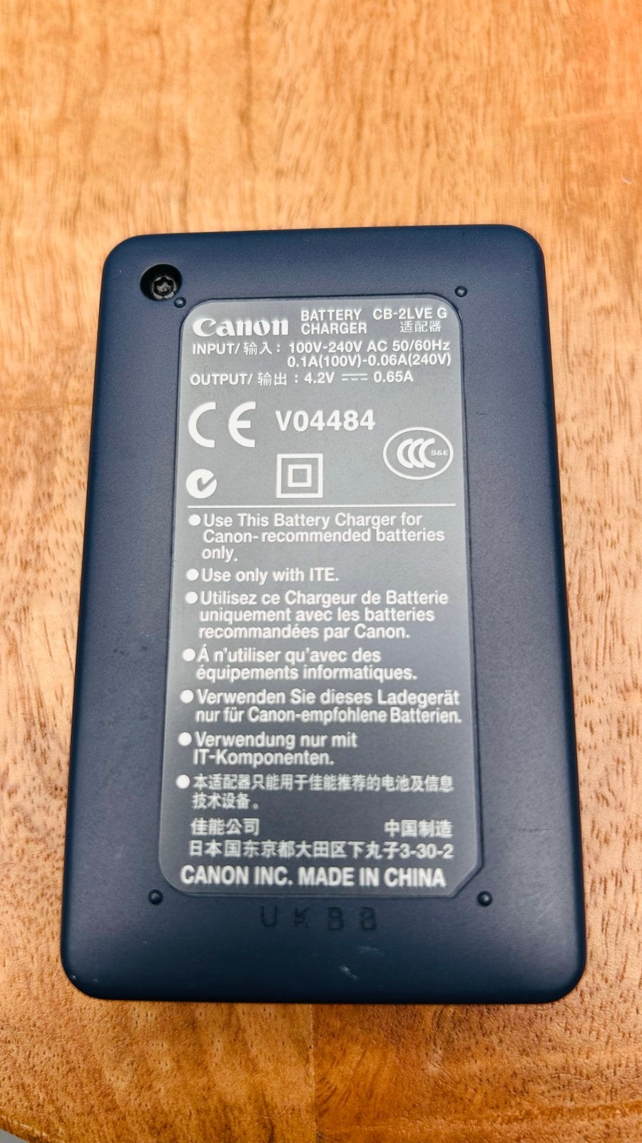 Canon CB-2LVE G Batterijlader, Audio, Tv en Foto, Gebruikt, Canon, Acculader, Opladen via netstroom