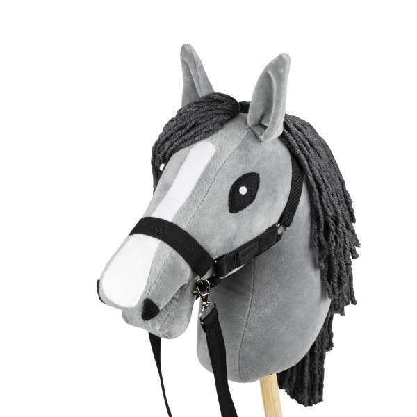 Skippy Hobby Horse Grijs, met halster en teugels, formaat A4, Hobby en Vrije tijd, Overige Hobby en Vrije tijd, Ophalen of Verzenden