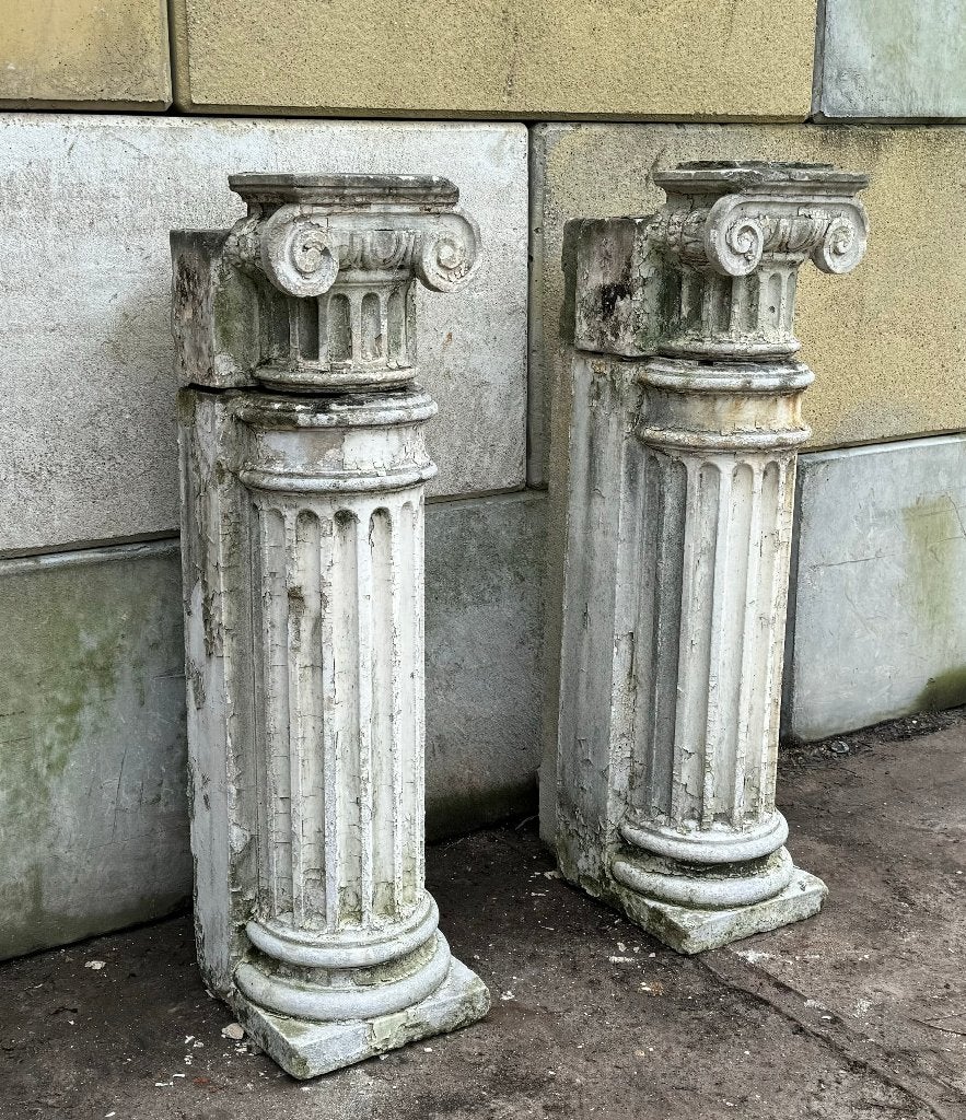 2 antieke staanders zandsteen 150x55x40cm, Ophalen, Gebruikt, Info@walstra.nl, Walstra