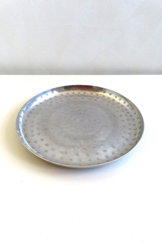Kaarsonderzetter Zilver Hema 25cm (4920), Overige materialen, Ophalen of Verzenden, Zo goed als nieuw, HEMA
