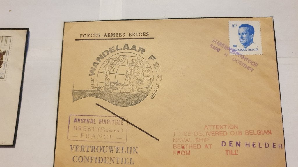 1258 belgie speciale stempels wandelaar f912 confidential, Verzenden