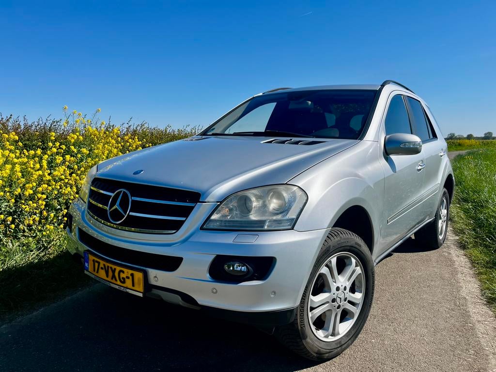 Mercedes ML 320 CDI 2007 Airco  - Cruise - Grijs kenteken, Auto's, Automaat, Zwart, 2987 cc, Mercedes-Benz
