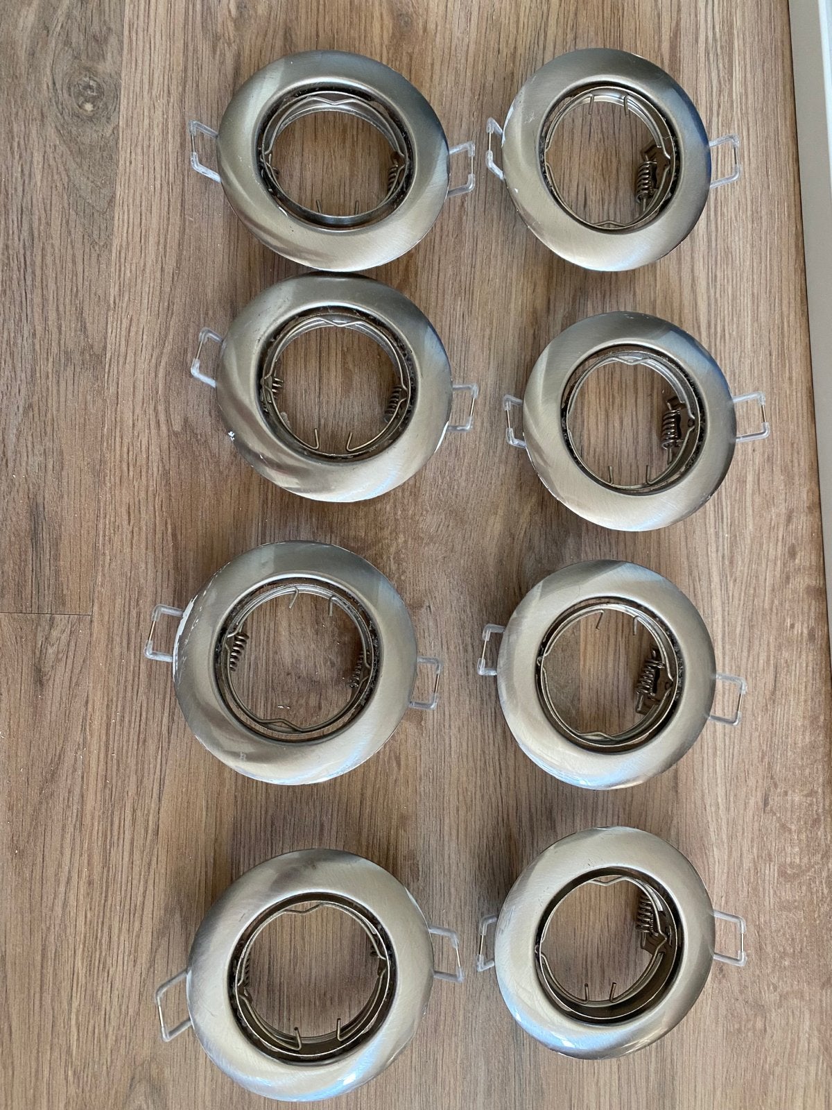 8x Inbouwspotjes - Metaal, Huis en Inrichting, Lampen | Spots, Gebruikt, Overige lichtbronnen, Overige merken, Overige fittingen