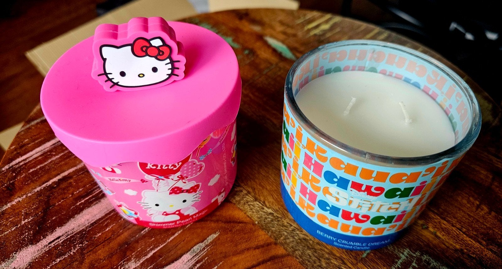 Stitch of Hello Kitty kaars, Meerkleurig, Overige merken, Ophalen of Verzenden, Kaars