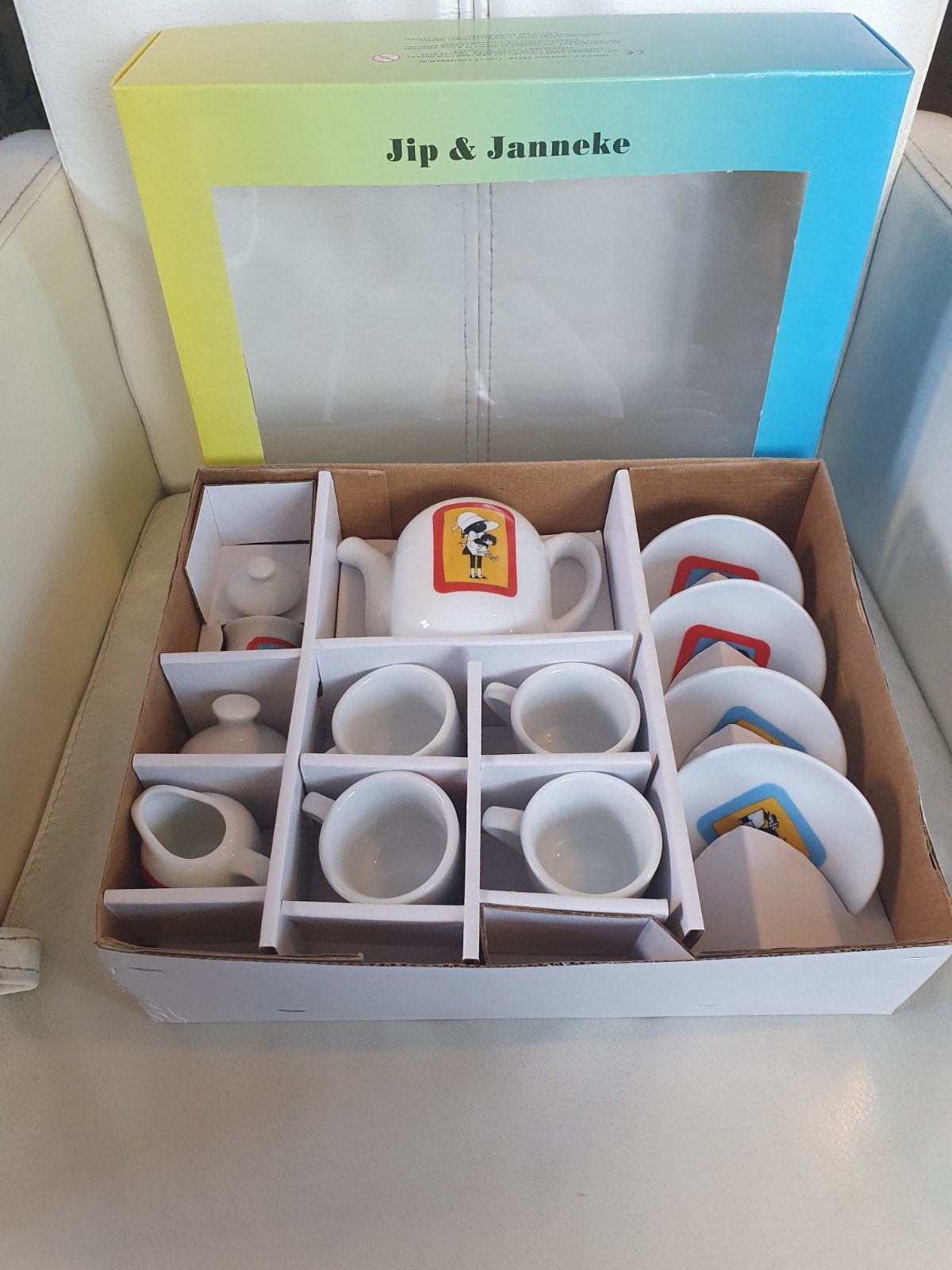 nieuw! vintage porseleinen kinderservies van Jip en Janneke, Ophalen of Verzenden, Nieuw