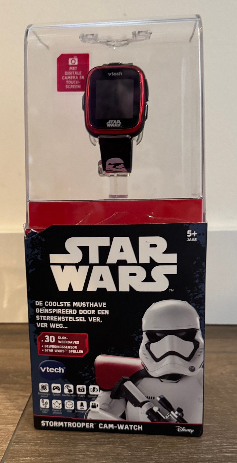 Star wars stormtrooper cam-watch horloge Vtech, Ophalen of Verzenden, Zo goed als nieuw, 6 jaar of ouder