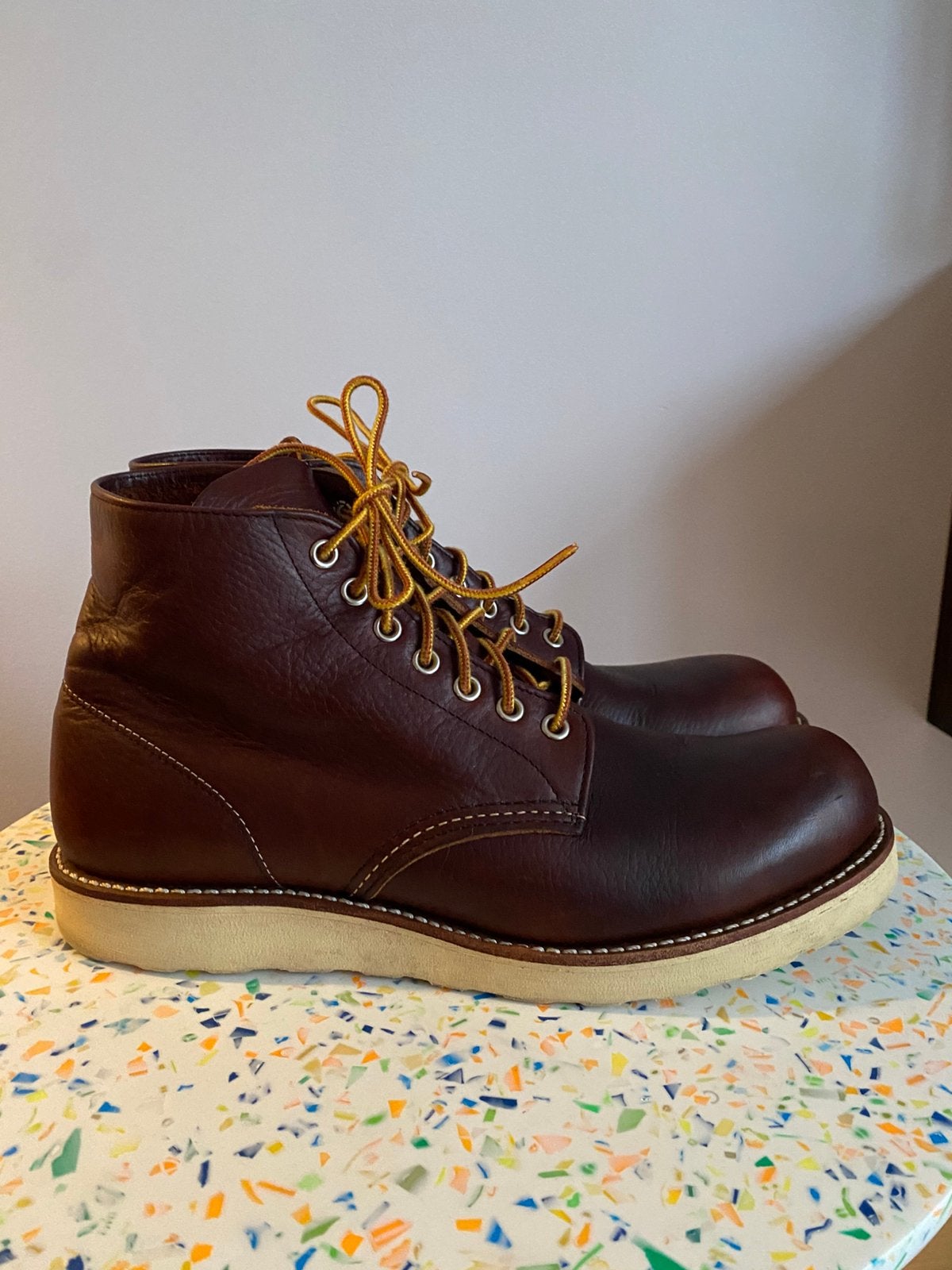 Red Wing 8196 classic roundtoe oil briar slick US9,5D/42,5, Bruin, Boots, Ophalen of Verzenden, Gedragen