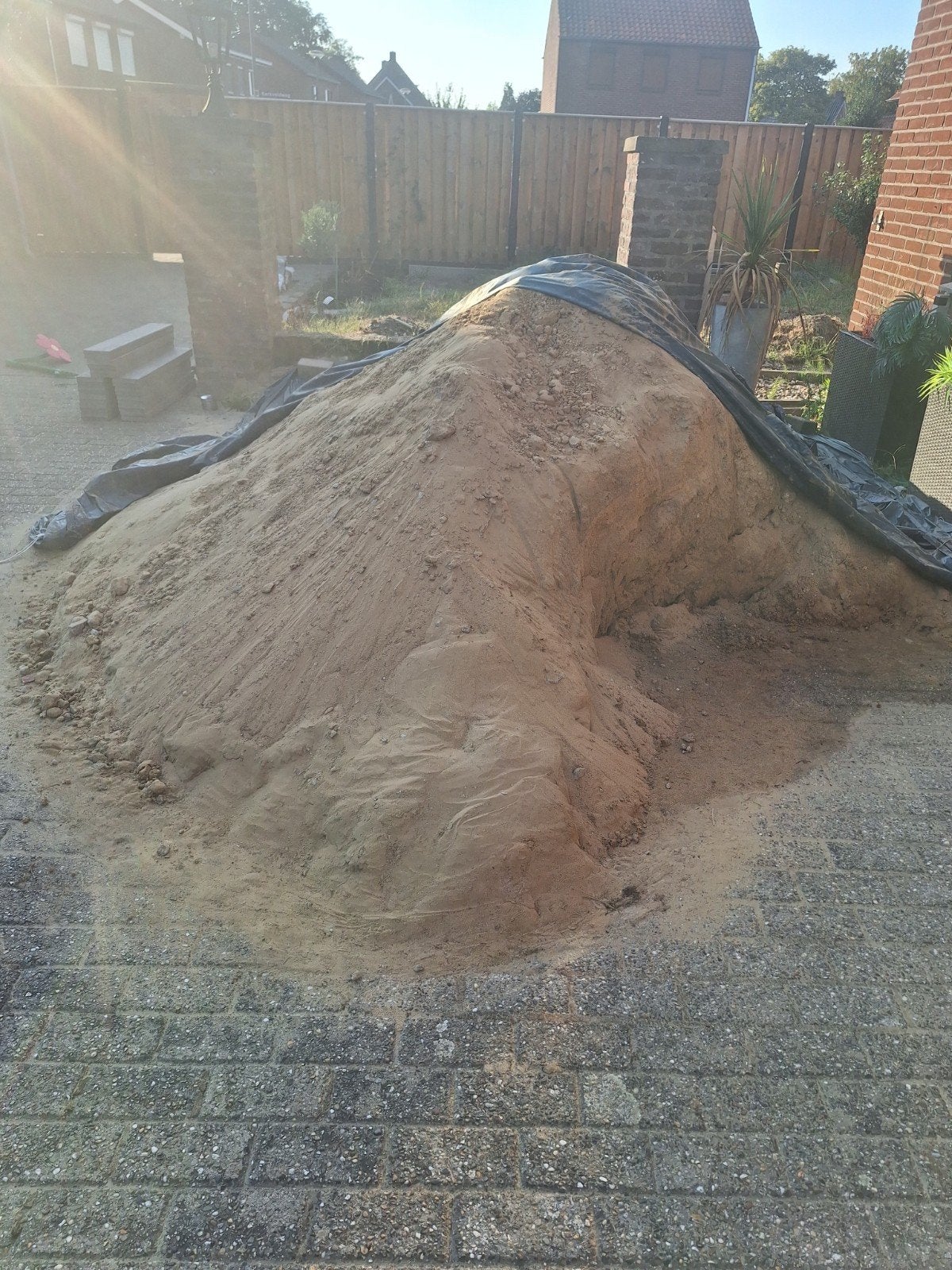 geel zand, Tuin en Terras, Zand, Ophalen, Gebruikt, Ophoogzand