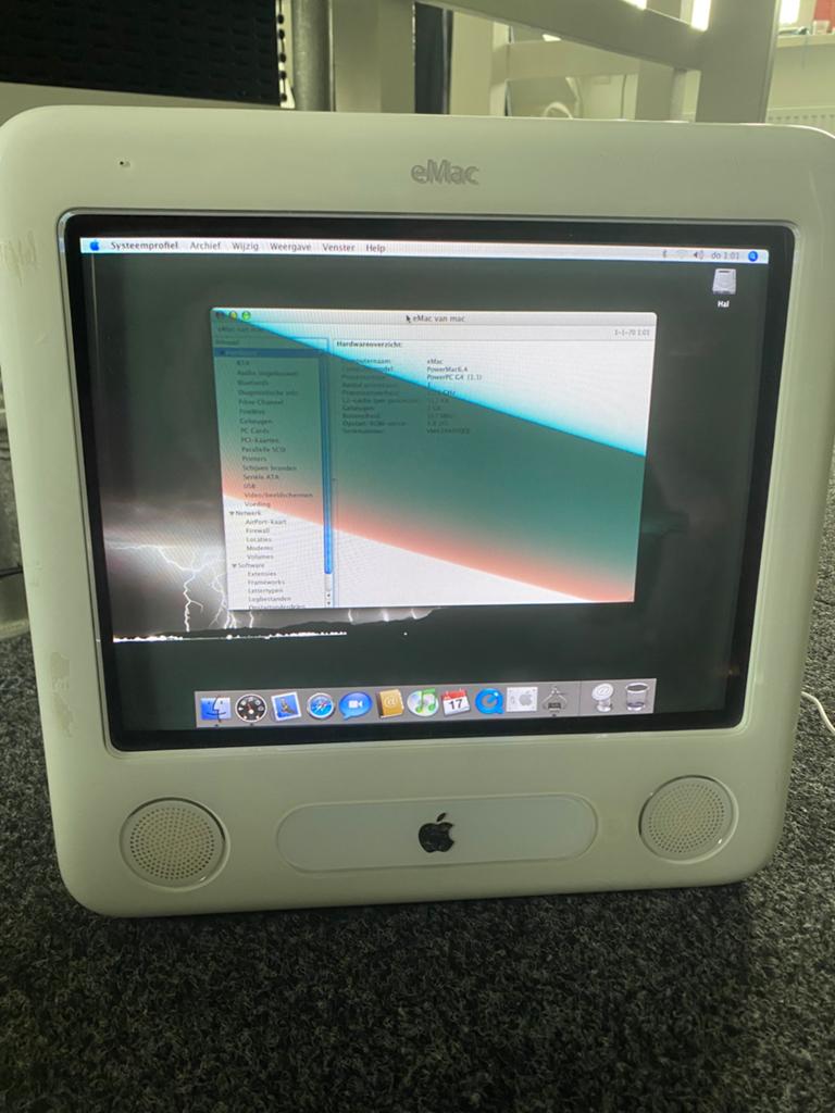 eMac G4 1.25 (serviced, max spec), Computers en Software, Vintage Computers, Ophalen