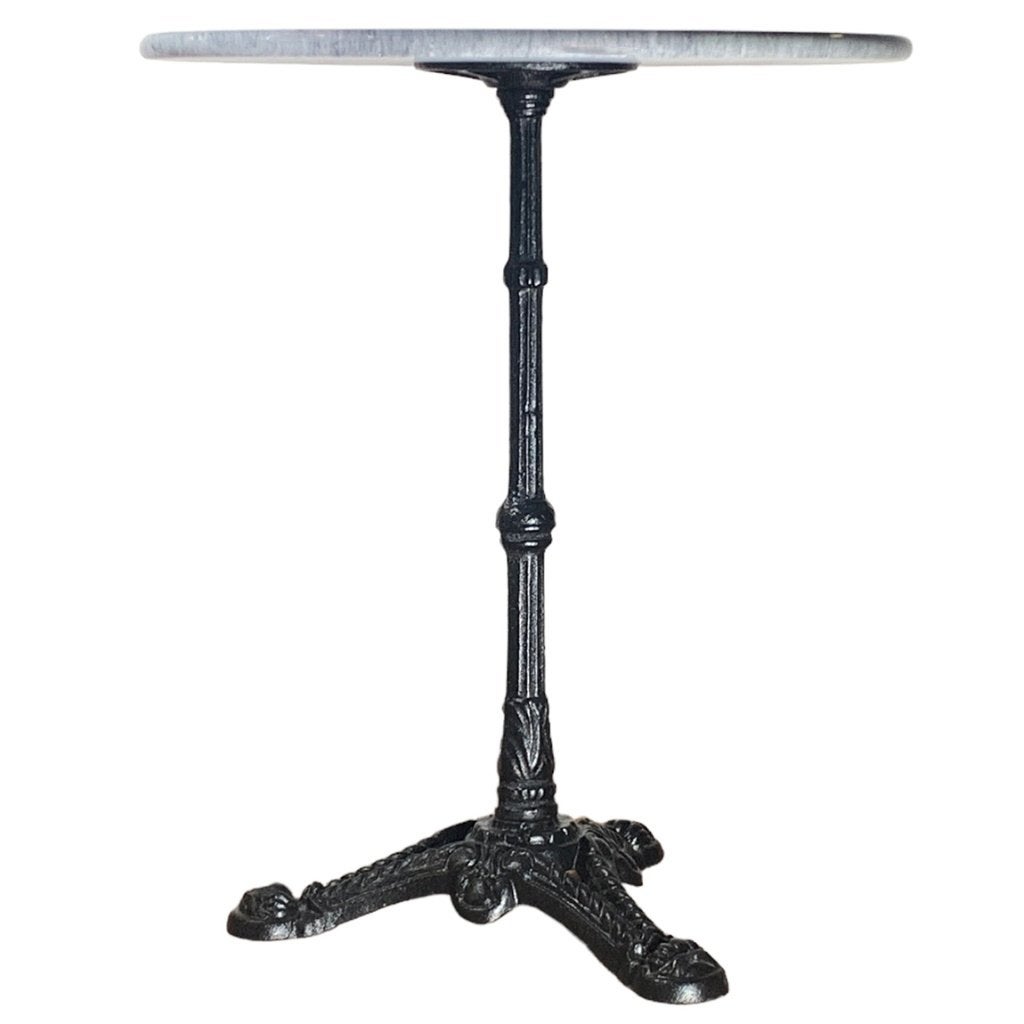 Bistrotafel met 60 cm rond marmer tafelblad kleur grijs, Info@edvonline.nl, Nieuw, Ophalen of Verzenden, Inductorstraat 9b Veenendaal