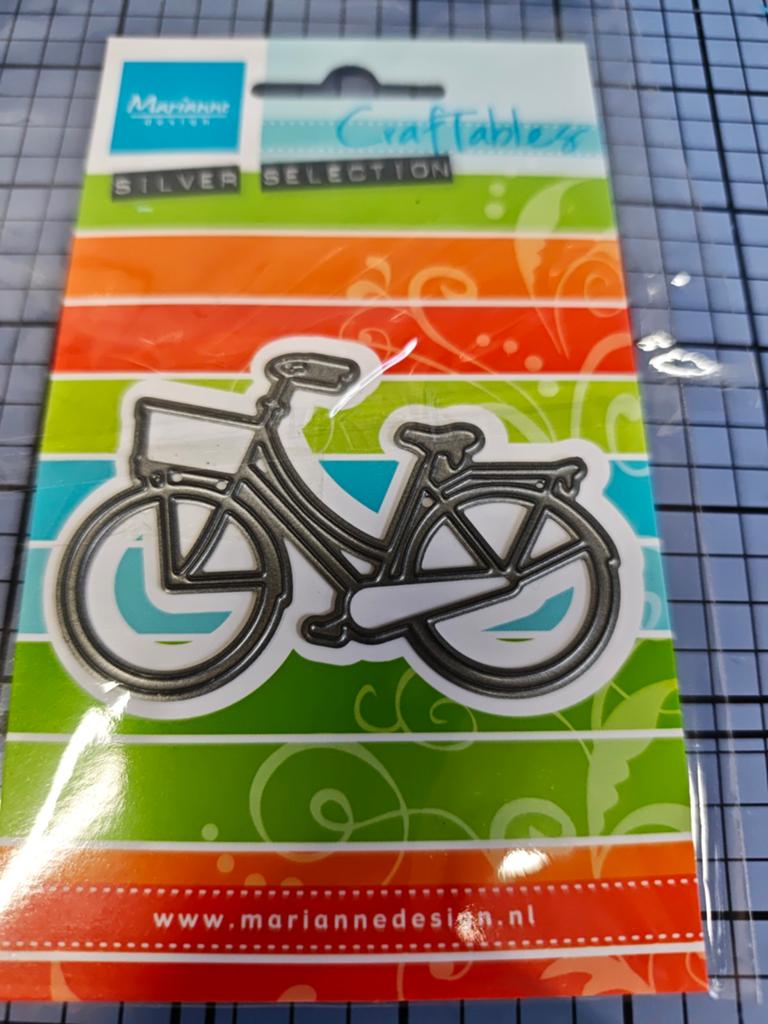Marianne Design Craftables Silver Selection Fiets, Geschikt voor snijden, Zilver, Overige thema's, Gereedschap of Toebehoren