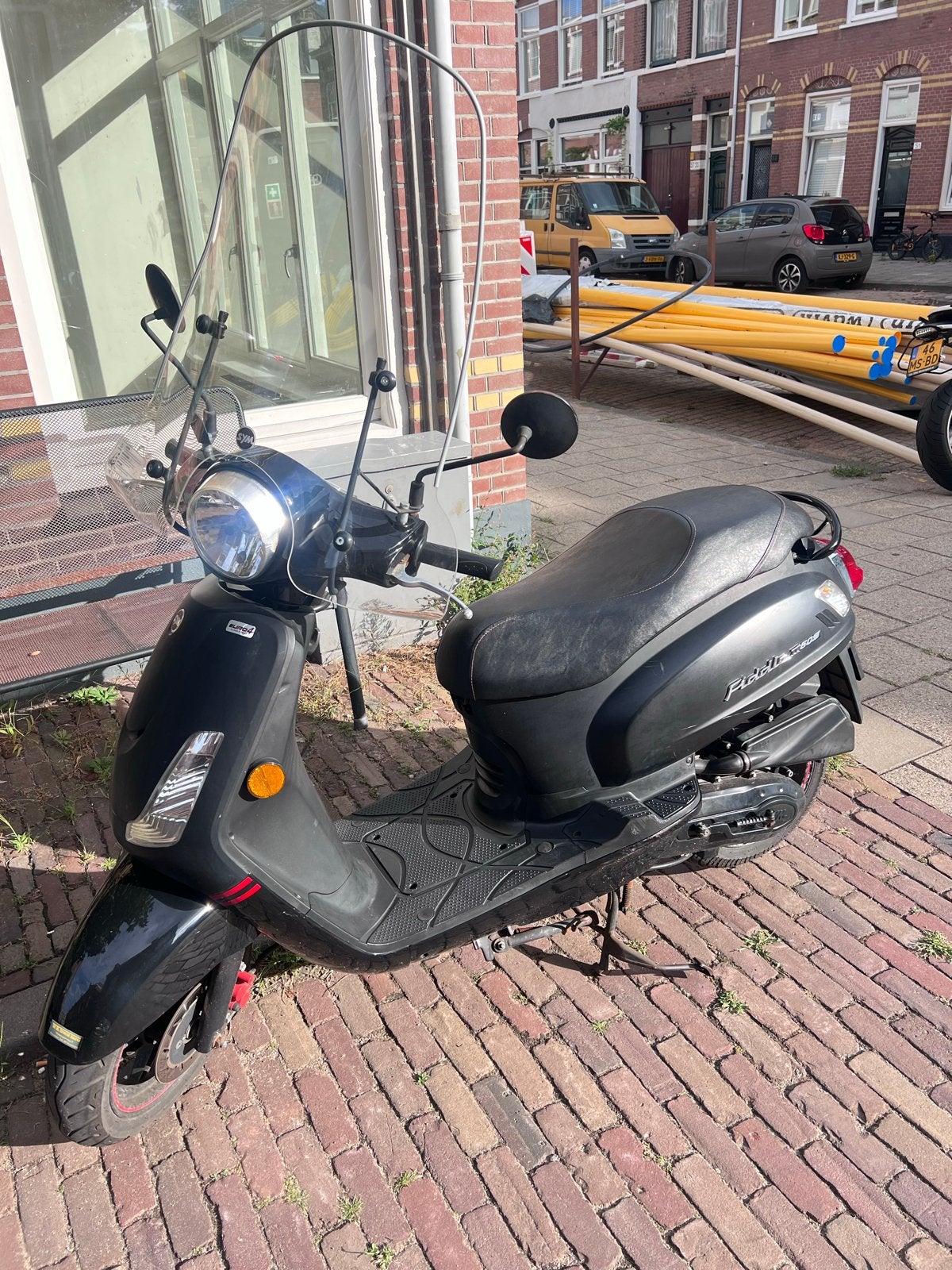 SYM Fiddle II 50cc Scooter - Zwart (geel kenteken), Fietsen en Brommers, Snorfietsen en Snorscooters, Ophalen of Verzenden, Gebruikt