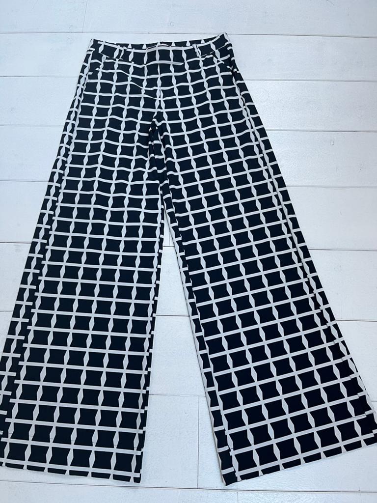Studio Anneloes Broek Navy/ Crème M, Ophalen, Zo goed als nieuw, Blauw, Lang