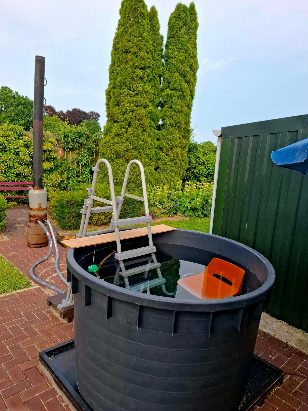 Hottub voor 4 personen met complete installatie en kachel, Tuin en Terras, Ophalen