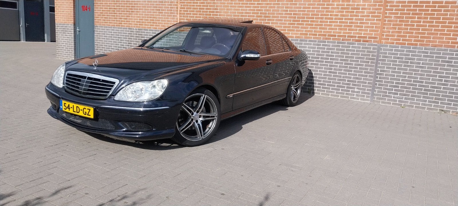 Mercedes-Benz S 430 AUT 2002 Zwart, Auto's, Mercedes-Benz, Automaat, Achterwielaandrijving, Zwart, Origineel Nederlands