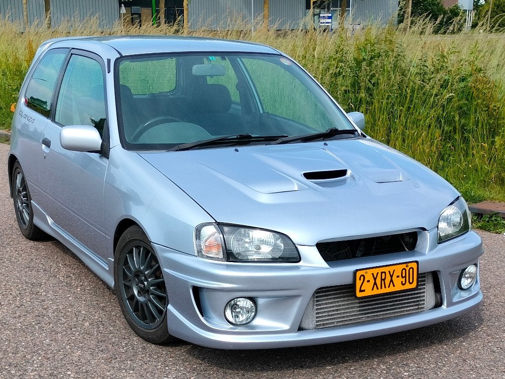 Toyota Starlet Glanza V 1998 facelift 4EFTE turbo jdm airco, 4 cilinders, Starlet, Handgeschakeld, Particulier