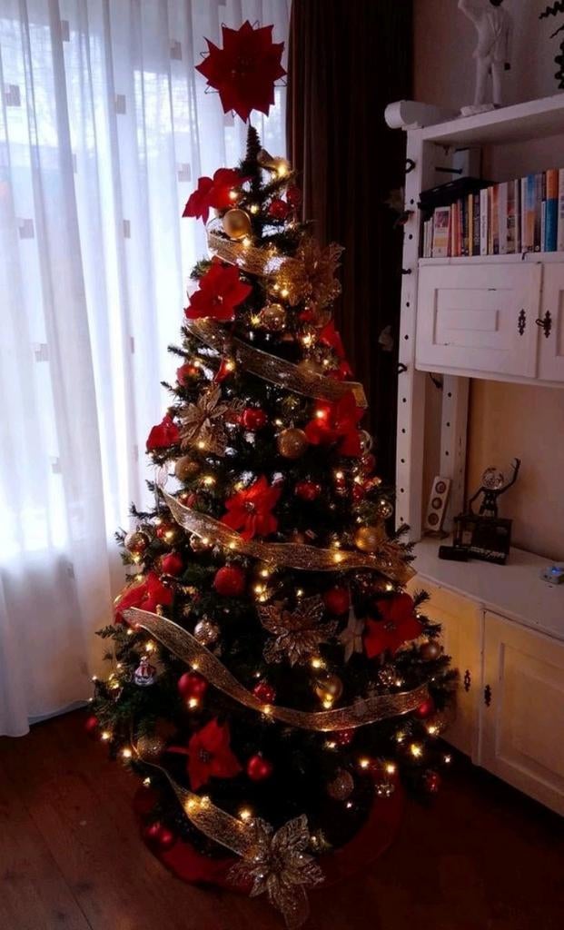 Hele mooie (kunst) kerstboom te koop., Diversen, Kerst, Ophalen, Zo goed als nieuw