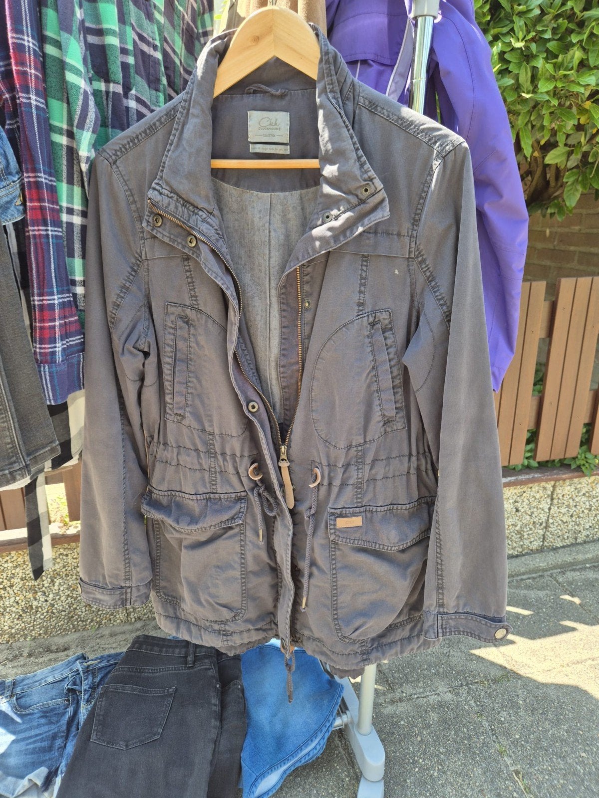 Clockhouse zomerjas maat 42 met zakken en taille-accent, Maat 42/44 (L), Ophalen of Verzenden, Zo goed als nieuw, Clockhouse