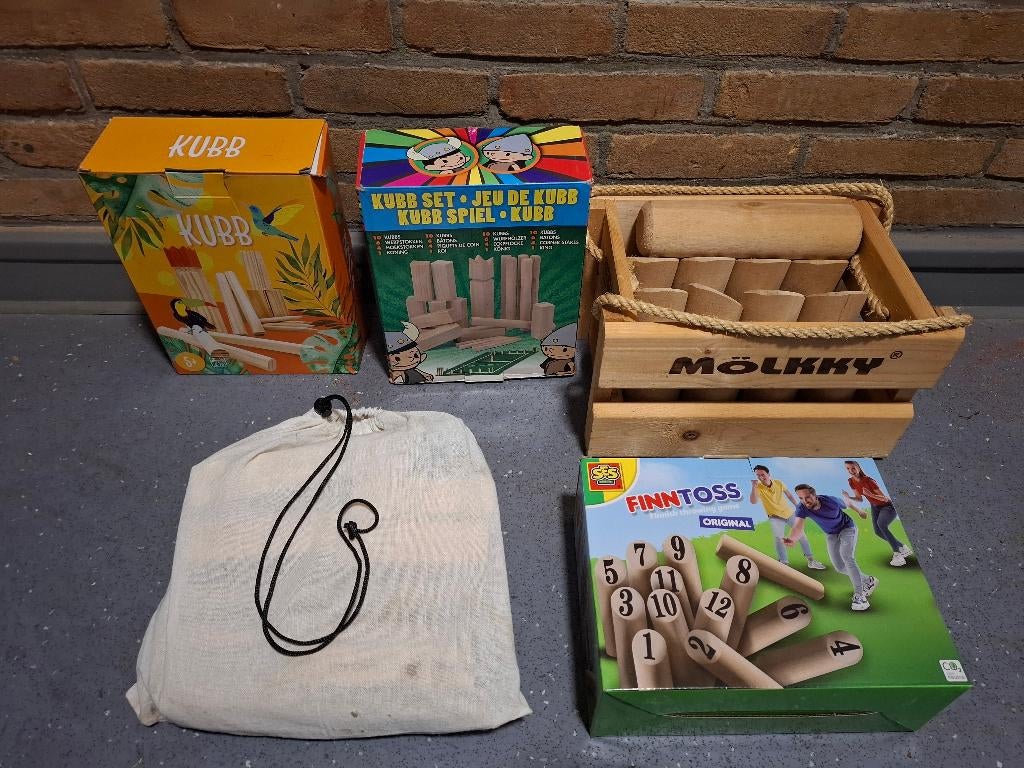 Houten buitenspeelgoed - (Number) Kubb, Ophalen of Verzenden