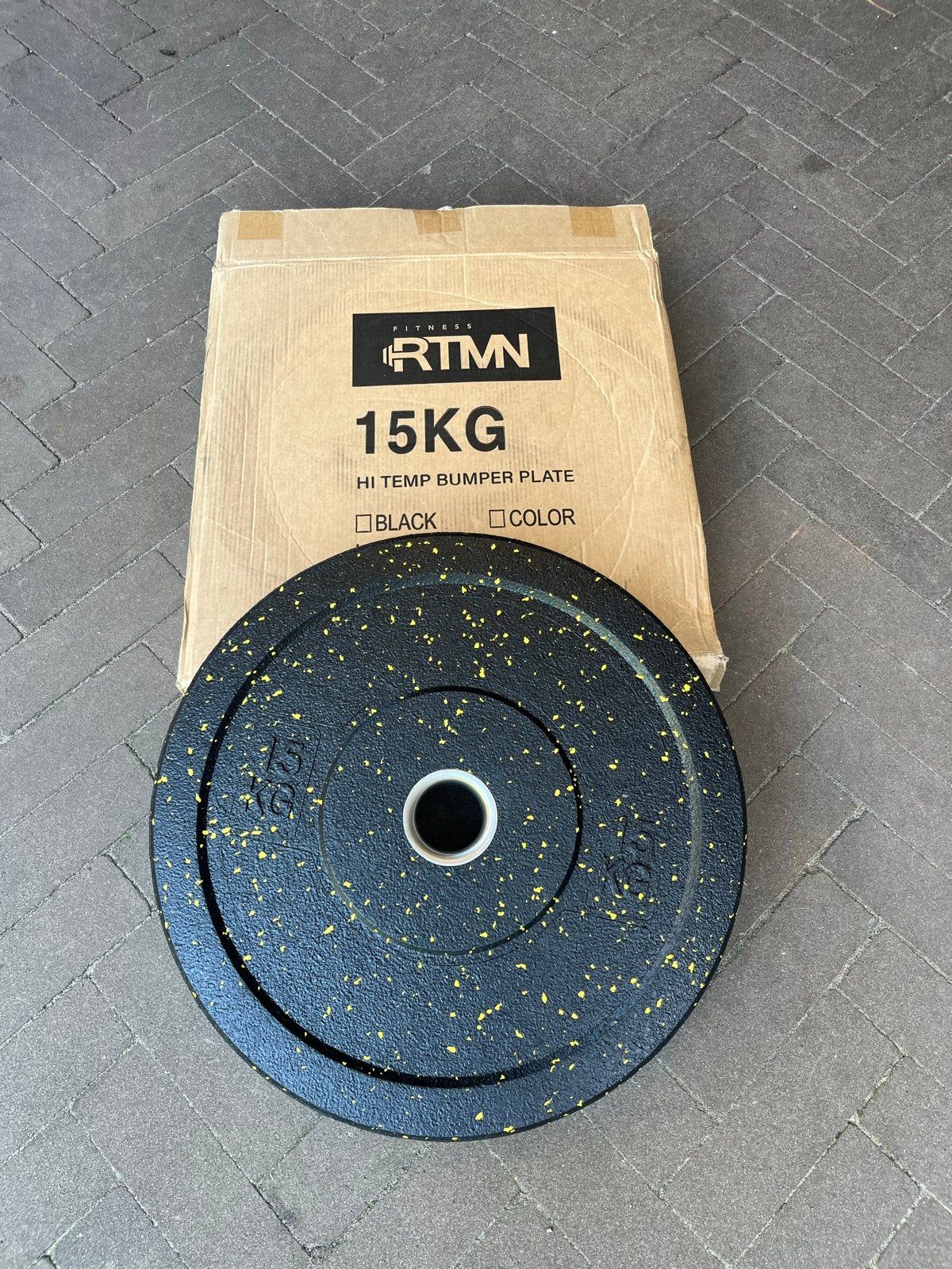 Hi Temp Bumper Plate - 50 mm - Veel op voorraad!!’, Sport en Fitness, Fitnessmaterialen, Ophalen, Nieuw, Armen, Halterschijven