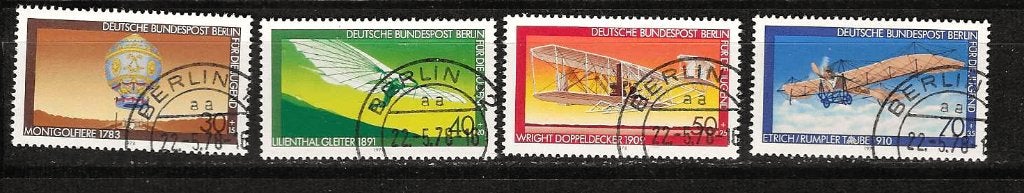 Vliegtuigen Berlin 563-566 e.a. vliegtuigen Berlin, Ophalen of Verzenden, Vliegtuigen