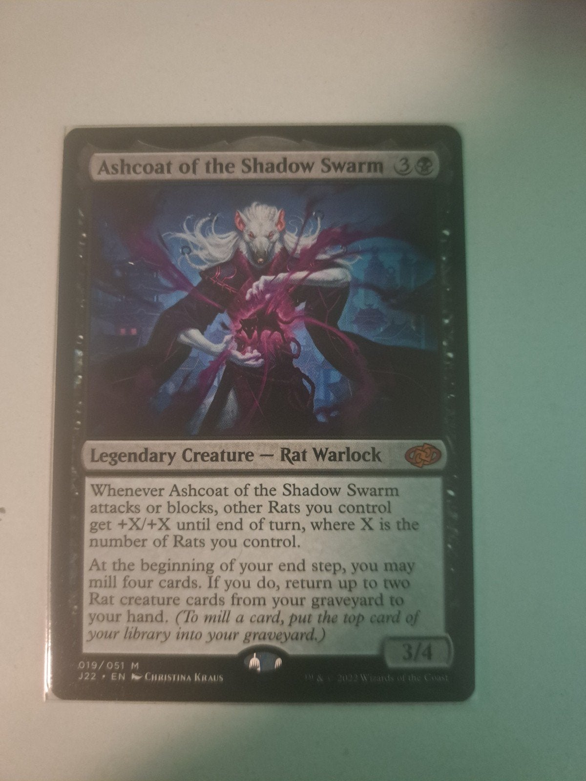 Ashcoat of the Shadow Swarm, Ophalen of Verzenden, Zo goed als nieuw