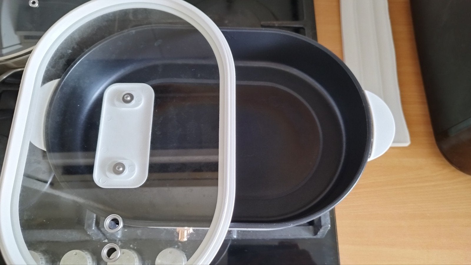 Elektrische Braadpan Royalstar met Deksel- Zo goed als nieuw, Overige materialen, Braadpan, Ophalen of Verzenden, Zo goed als nieuw