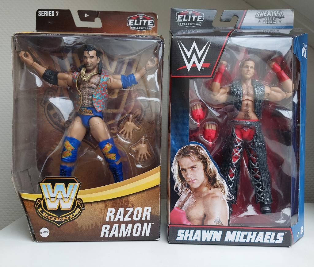 WWE Figures (Hogan, Reigns, Michaels en Hall), Verzamelen, Poppetjes en Figuurtjes, Ophalen of Verzenden, Zo goed als nieuw