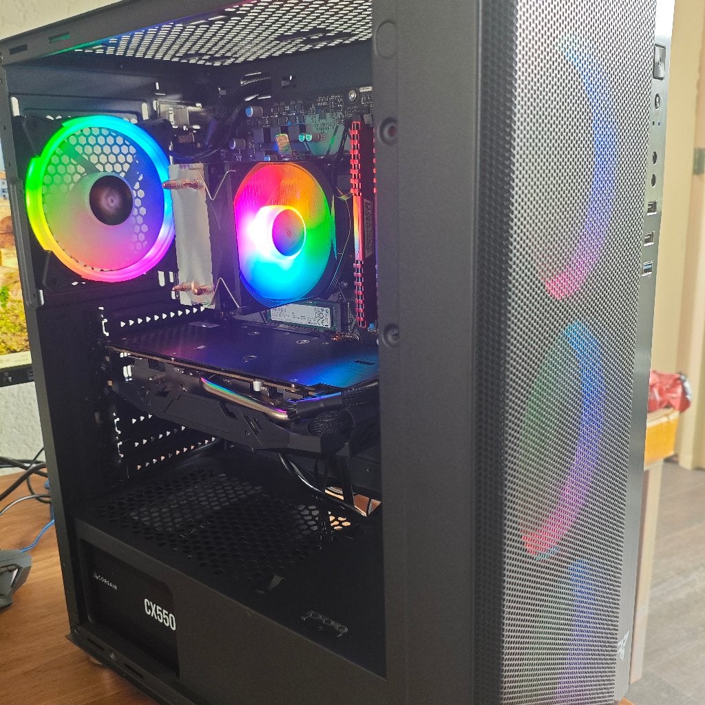 Budget Gaming PC | Ryzen +  Radeon, Computers en Software, Desktop Pc's, Zo goed als nieuw, 3 tot 4 Ghz, SSD, 16 GB, Met videokaart