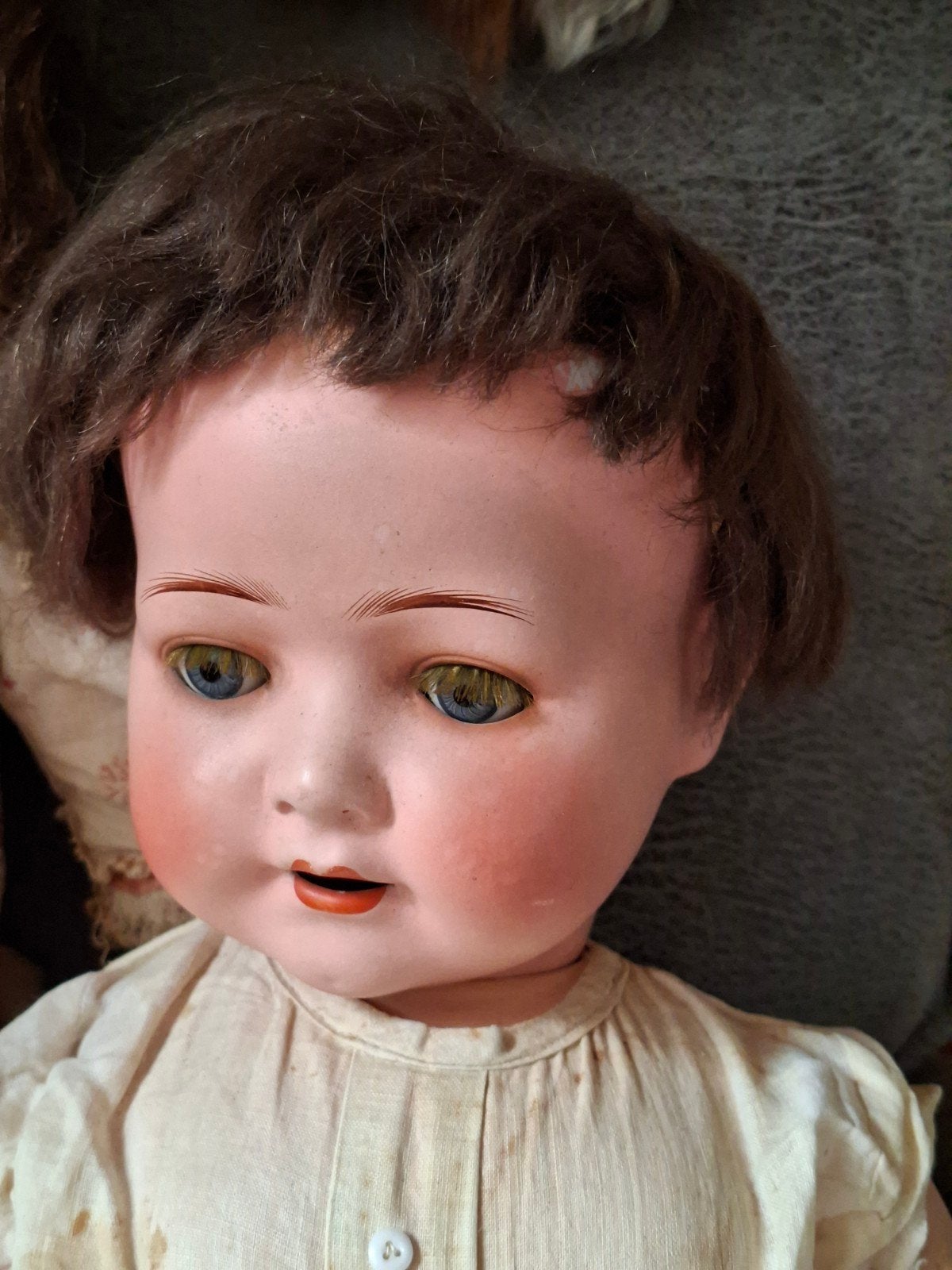 Antieke Heubach Koppelsdorf 320 pop - 58 cm, Verzamelen, Ophalen of Verzenden, Gebruikt, Pop