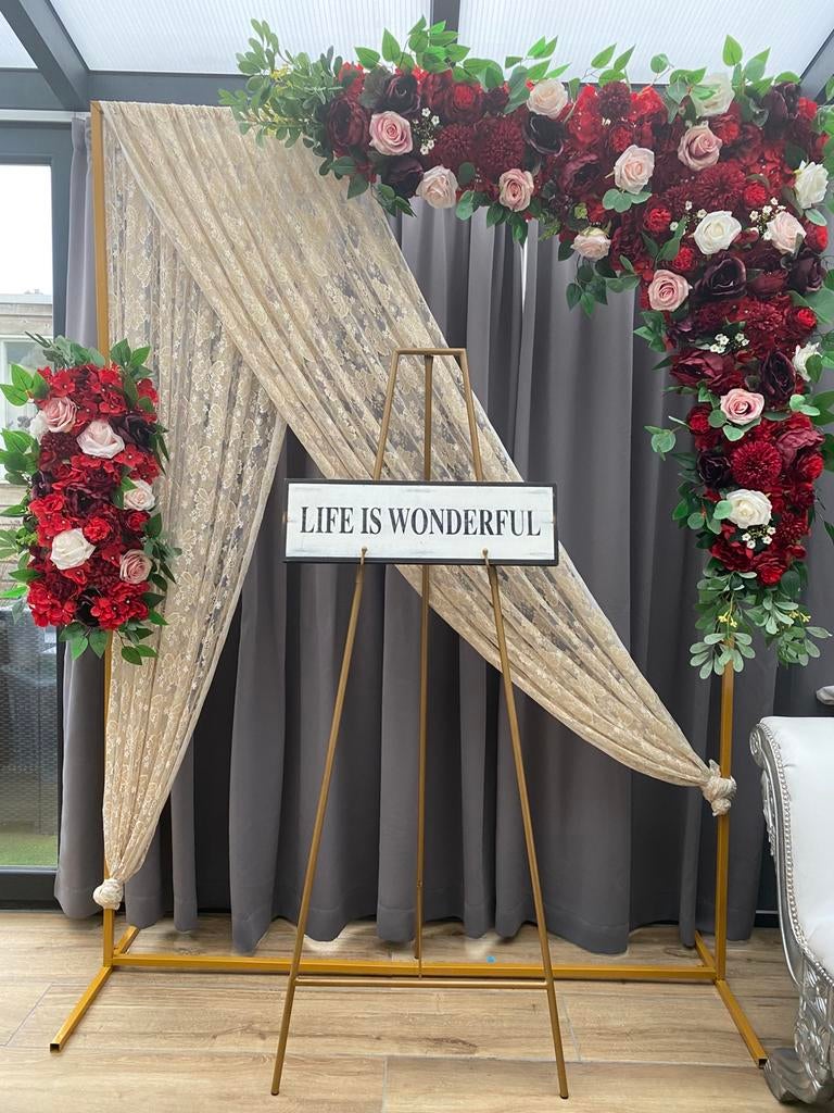 Backdrop te huur!!, Hobby en Vrije tijd, Feestartikelen | Verhuur, Zo goed als nieuw, Geboorte of Huwelijk, Ophalen of Verzenden