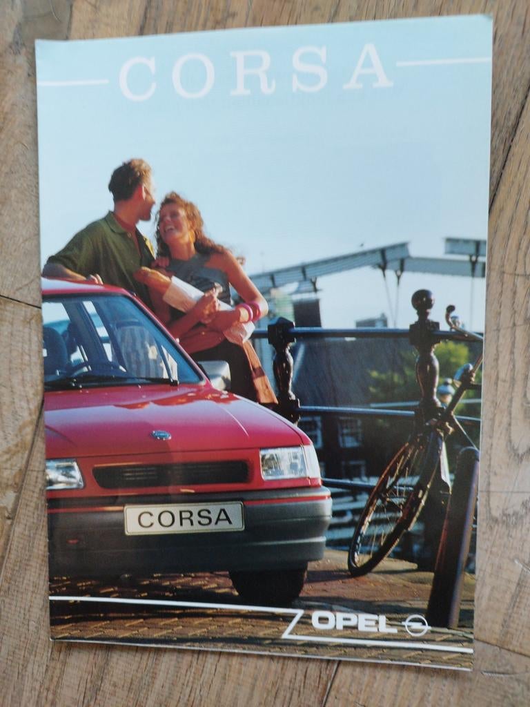 Opel Corsa brochure uit 1990 - Nederlands, 8 pagina's, Opel, Zo goed als nieuw, Opel, Ophalen of Verzenden