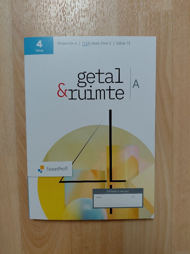 Getal & Ruimte havo wiskunde A, Boeken, Wiskunde A, Ophalen of Verzenden, Noordhoff Uitgevers, HAVO