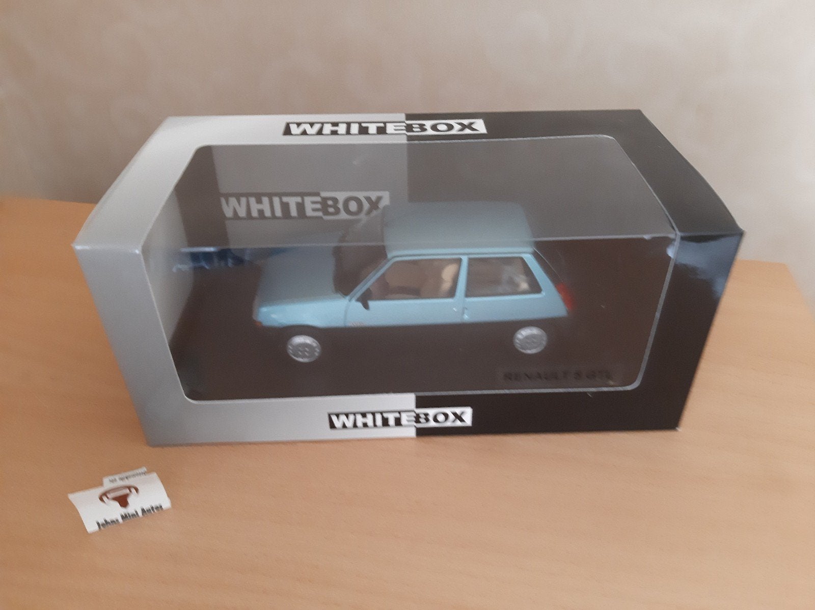 Renault 5 GTL 1985 Lichtblauw-Metallic van Whitebox 1:24, Overige merken, Auto, Nieuw, Ophalen of Verzenden