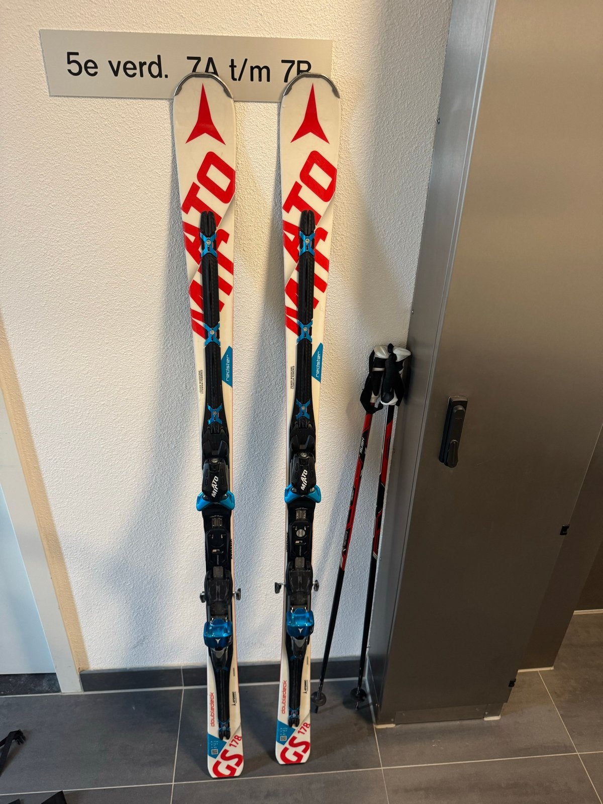 Atomic Redster GS 178 cm ski's met stokken en hoes, Ophalen, 160 tot 180 cm, Zo goed als nieuw, Atomic