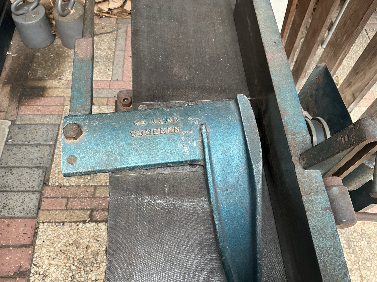 Oude schaafmachine van Laar Someren, Ophalen of Verzenden, Gebruikt, Overige typen, Overige merken