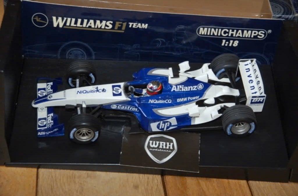 1:18 WILLIAMS F1 FW25 MONTOYA Minichamps in doos WRH, Verzenden, Zo goed als nieuw, Auto, MiniChamps