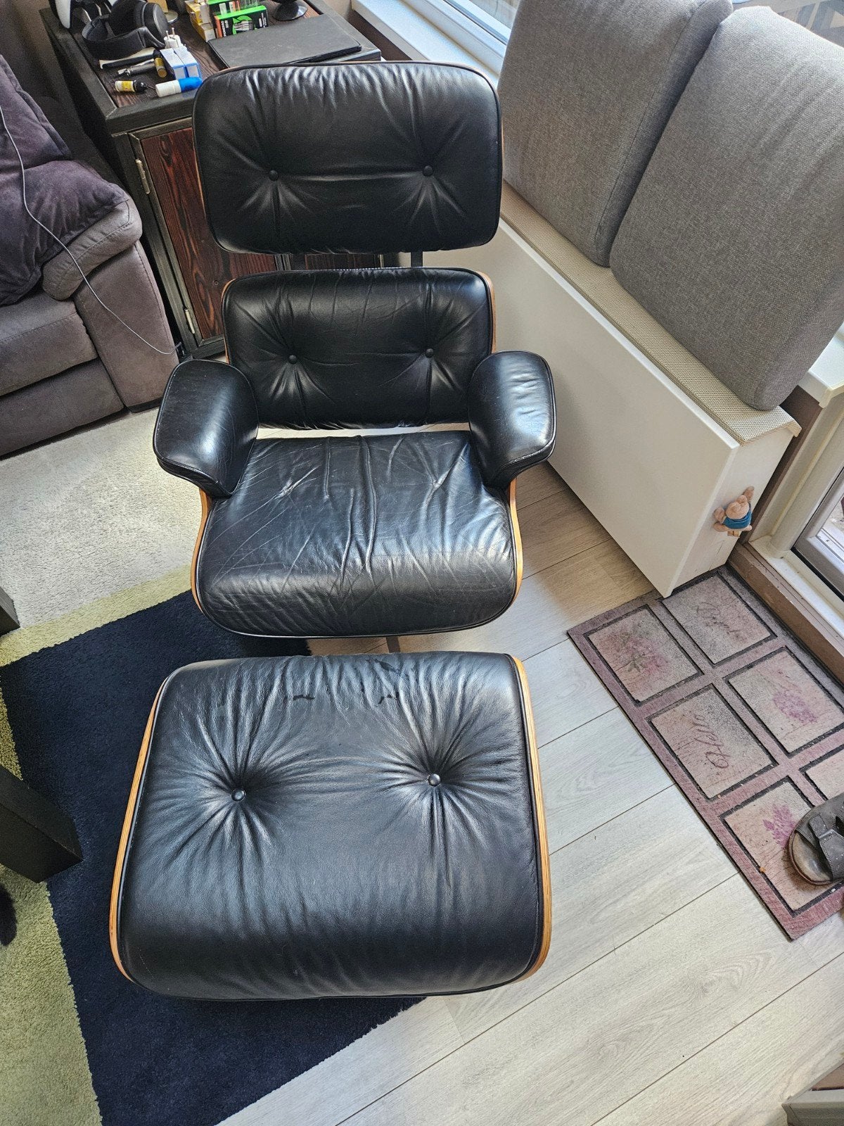 relax stoel, Huis en Inrichting, Fauteuils, Ophalen, Gebruikt, Leer