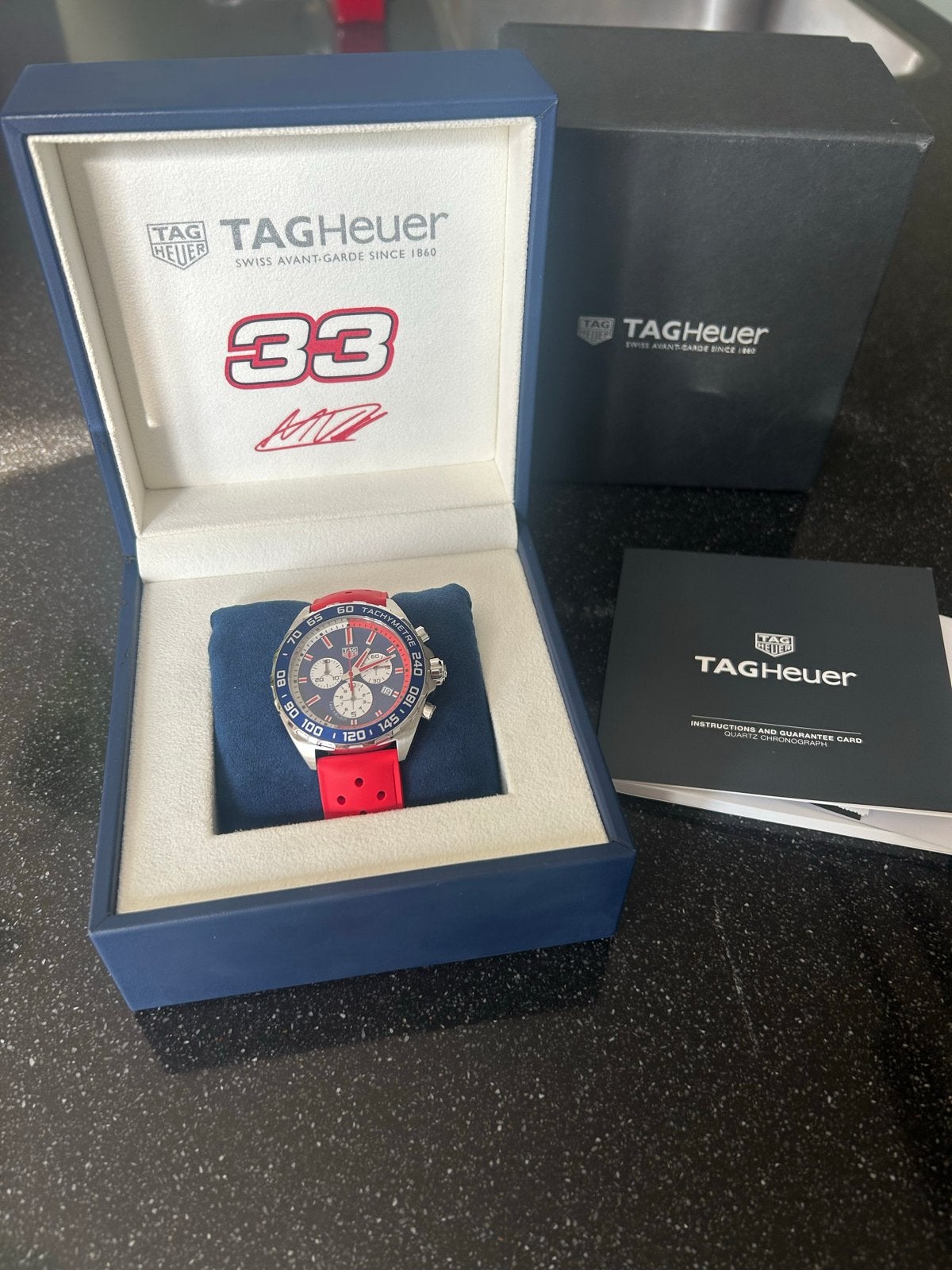 Max Verstappen TAG Heuer formule 1, Sieraden, Tassen en Uiterlijk, Ophalen, Staal, Polshorloge, Nieuw