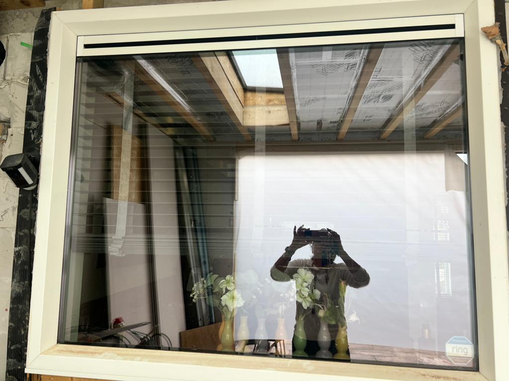 Kunstofkozijn, Doe-het-zelf en Verbouw, Kozijnen en Schuifpuien, Ophalen, Zo goed als nieuw, Hout, Raamkozijn