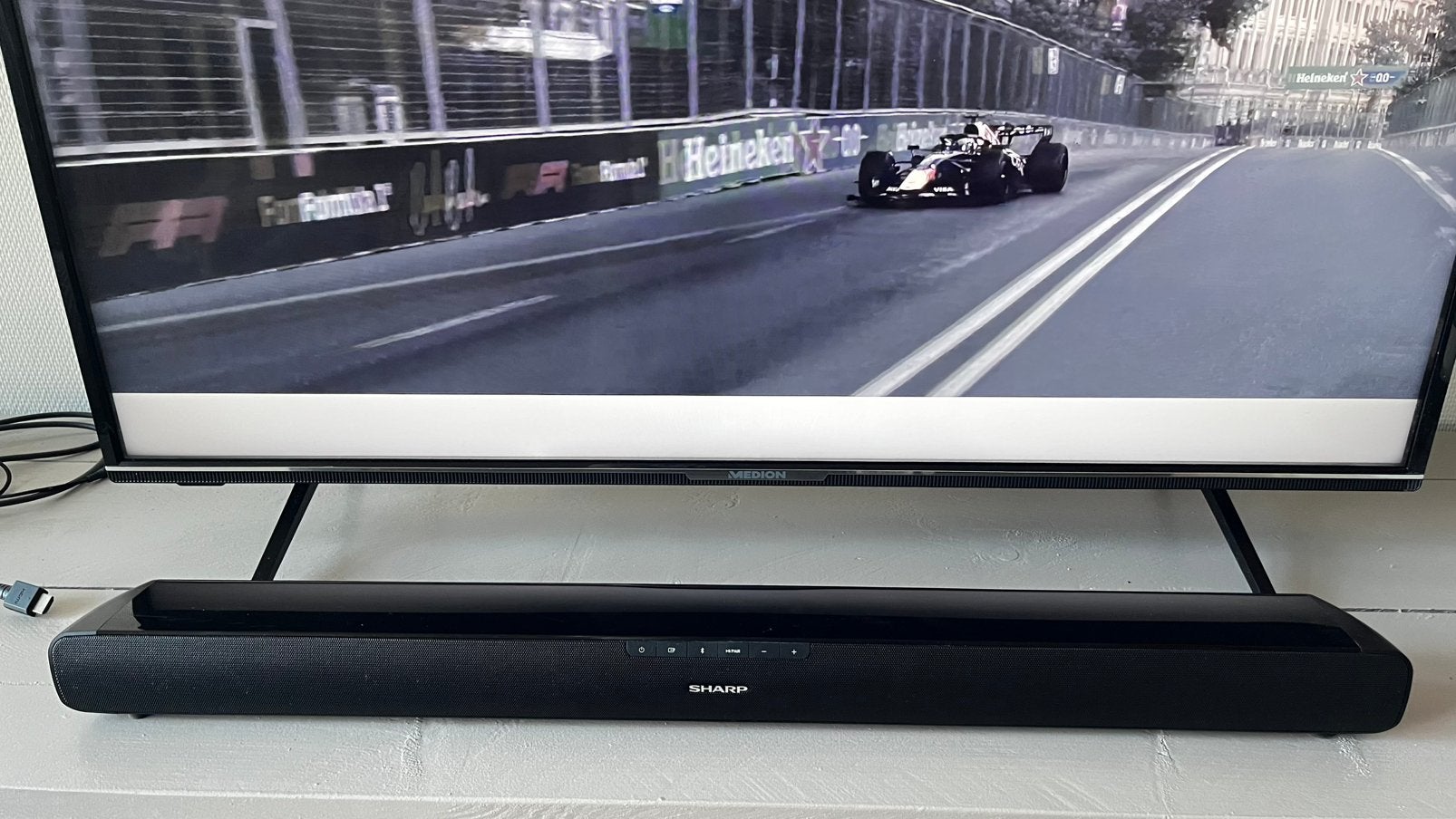 Soundbar Sharp, Audio, Tv en Foto, Ophalen, Gebruikt