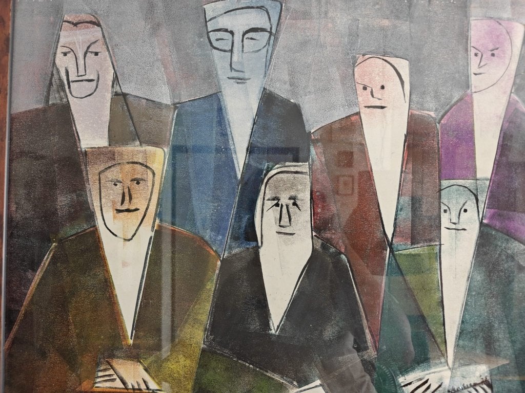 Schilderij Jan Gerritsen, Ophalen, Figuren, Papier/karton, Gelimiteerde oplage
